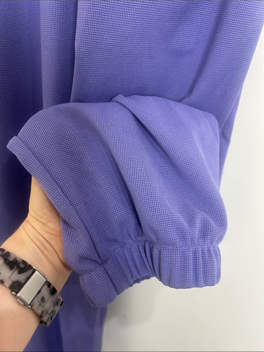 HALARA Pockets Waffle Casual Jogger Overalls Mellow Purple Size Small - Picture 15 of 16
